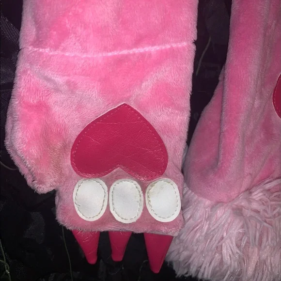 Vtg Josie Loves J Valentine Blushybear Costume Dress with hood & claws!! 💖 - Picture 12 of 16